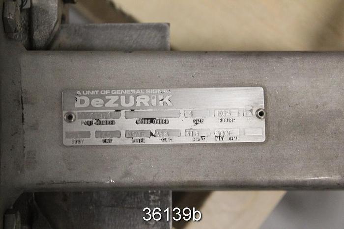 Used Dezurik 4" Hand Operated Knife Gate Valve, 9275914 #36139