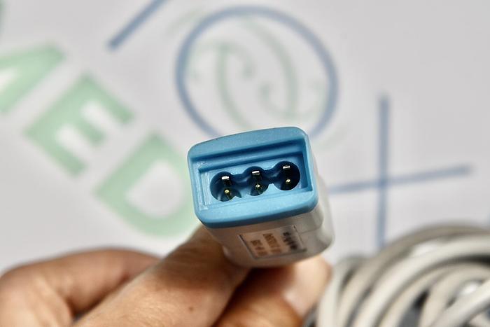 Used HP / PHILIPS HP-2385 3 LEAD TRUNK CABLE, AAMI/IEC, 12 pin ECG input connector