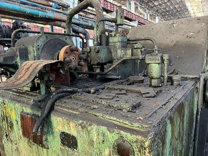 Used 1972 ODESSAPRESSMASH P6738, 630T Horizontal Hydraulic press for pressing of wheelsets