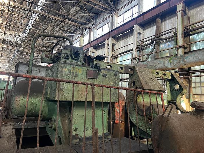 Used 1972 ODESSAPRESSMASH P6738, 630T Horizontal Hydraulic press for pressing of wheelsets