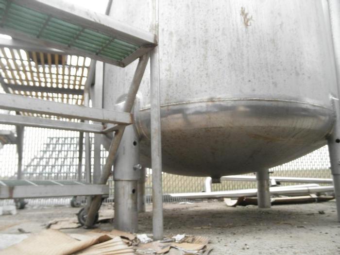 Used Tank, 500 Gallon, 304 S/st, 15 PSI Internal, DT/DB, #S740441