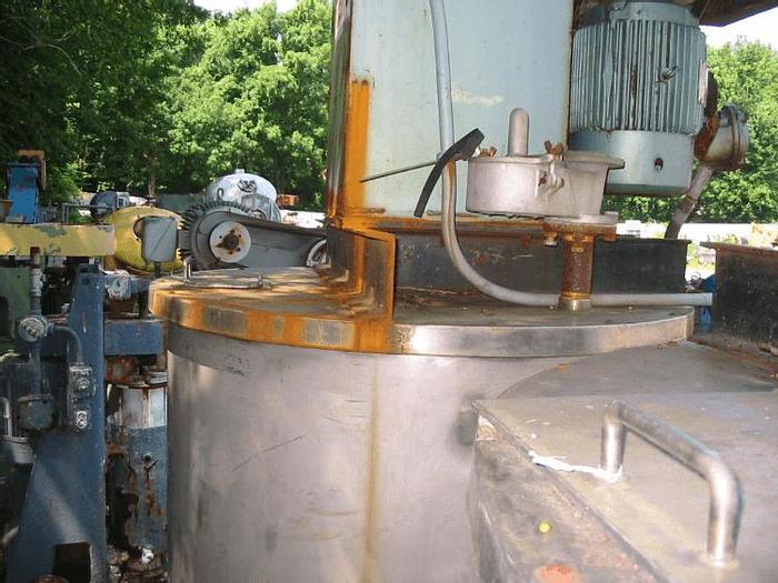 Used 20 HP MYERS HIGH SPEED DISPERSER S/S – XP – ON 500 GAL. TANK
