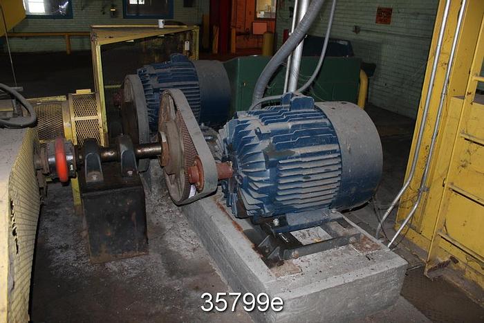 Used Manchester W-400M 2 Drum Slitter Rewinder, 110" Roll Face #35799
