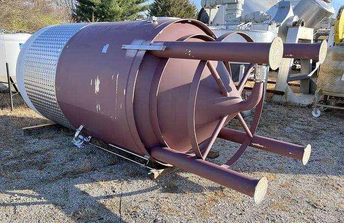 Used Tank, 1,200 Gallon, 304 S/st, Jkt, Wine Fermentation Tank #S744893