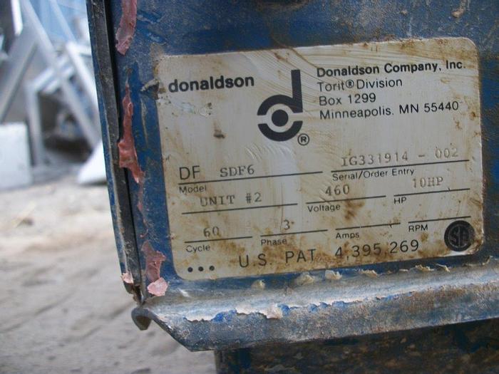 Used Dust Collector, Cartridge, 618 SF, Donaldson Torit, B #S741530