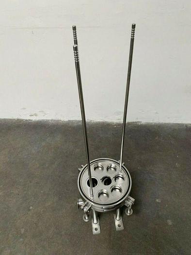Used Cuno 6ZWB3 Stainless Steel Cartridge Filter Housing 150PSI @176°C