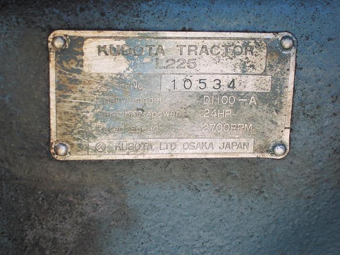 Used Kubota L225 Tractor