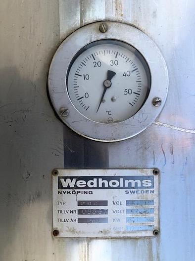 Brugt Isoleret 4 m3 rustfri tank med varme/køling