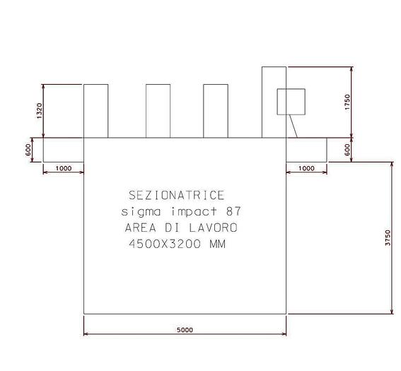 Usato SEZIONATRICE ORIZZONTALE SCM IMPACT 85 CE