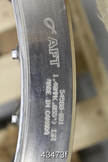 Unused Black Clawson UV200 Stainless Steel Pressure Screen Basket, 1.4mm/.055" Holes #43473