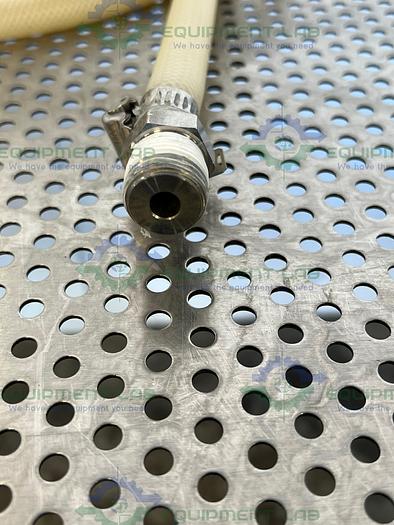 Used SF Medical  CW100 Neutrasil Silicone 129" Hose w/ Compression Fitting to Threaded