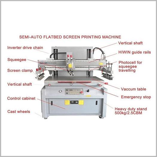 New Flatbed Semiauto Screen Printers With Vacuum Table For Sheet for Sale in Dedemsvaart, Nether...