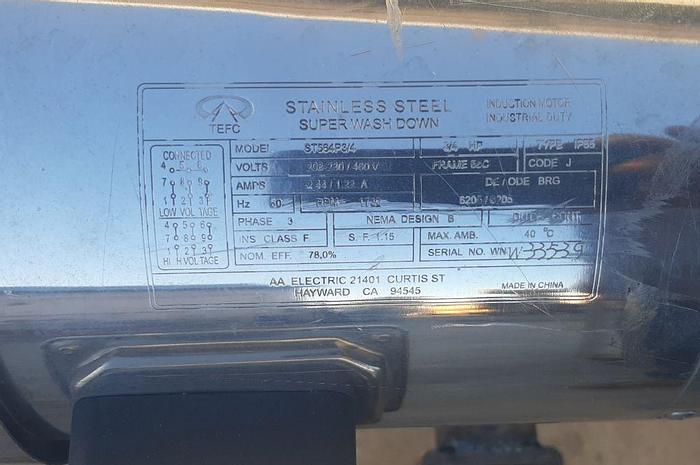 Used Conveyor, Belt, 7.5" x 8', S/st, 90 Degree Turn #C744316