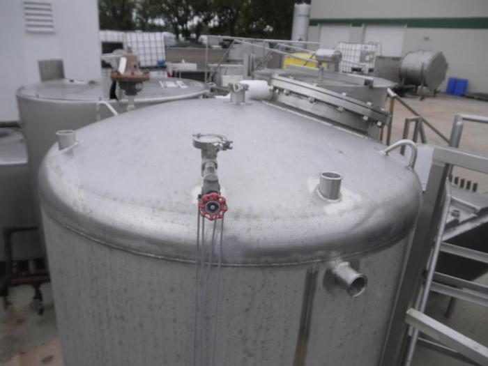 Used Tank, 500 Gallon, 304 S/st, 15 PSI Internal, DT/DB, #S740441