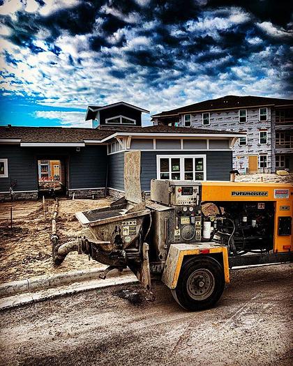 Used 2022 Putzmeister TK 40 Tier 4F Trailer Mounted Pump