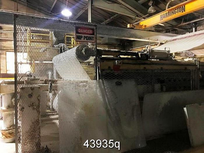 Used Andritz Wet Lap Line. 80" Belt Press with Steel Frame #43935