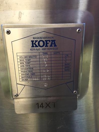 Used 915 Liter pressure tank