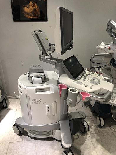 Gebraucht Siemens Acuson S1000 Ultraschallgerät mit Konvex-Sonde und Mitsubishi P95 Drucker