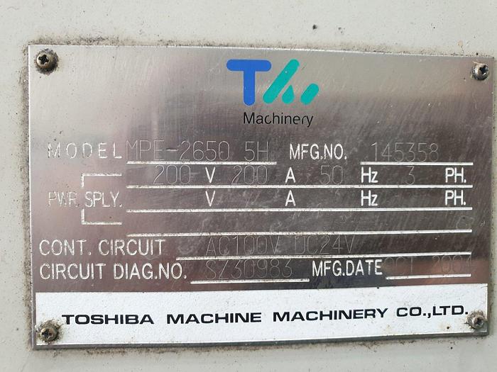 Used Machining Center Vertical Toshiba MPE 2650(5H)
