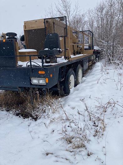 Used 1998 Frontier 4 Axle Carrier Style Oilfield Pump / Kill Truck Chassis