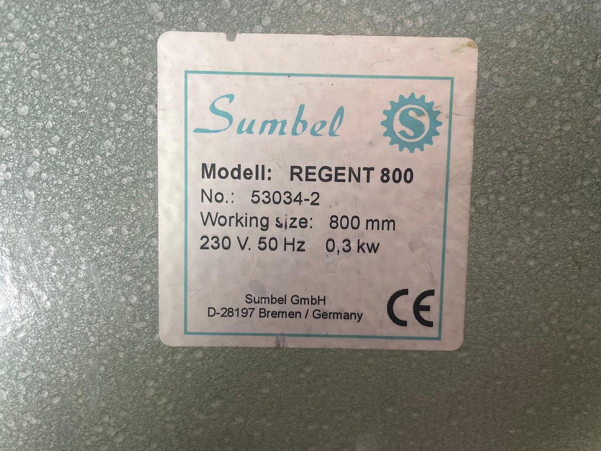 Used Sumbel Regent 800- lisovací kalandr 
