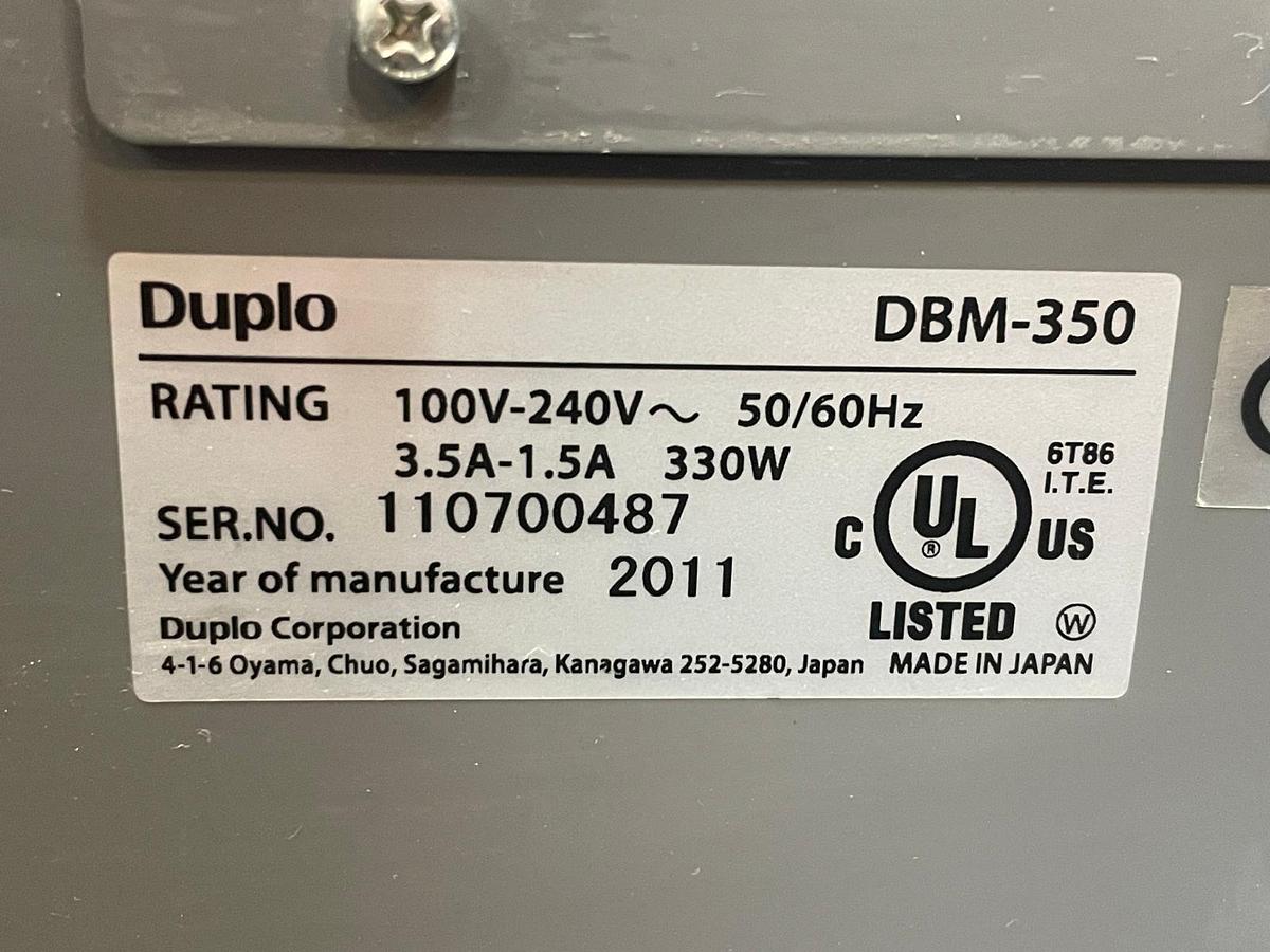 Used Duplo DBM 350 