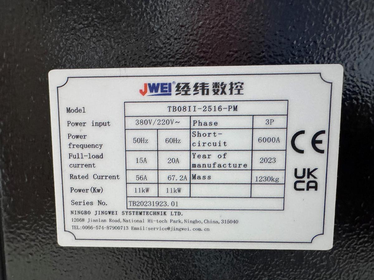 Used JWEI J-Cutter Pro TB08II-2516-PM
