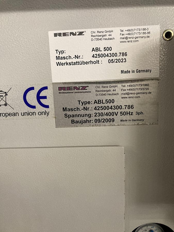 Used RENZ Inline 500