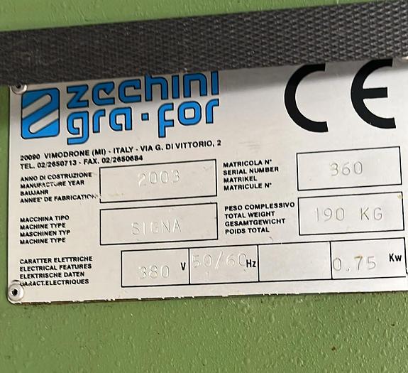Used Knihařský lis ZECHINI