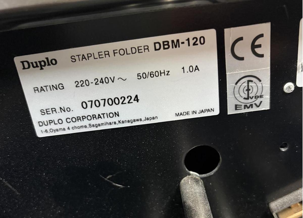 Used DUPLO DBM-120 – brožurovací linka