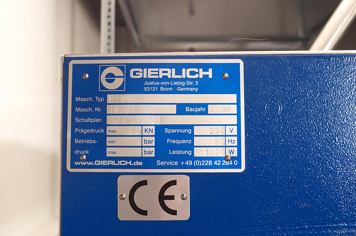 Used GIERLICH P5000 
