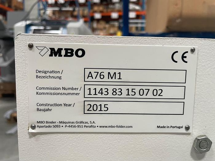 Used MBO A 76 - vykladač