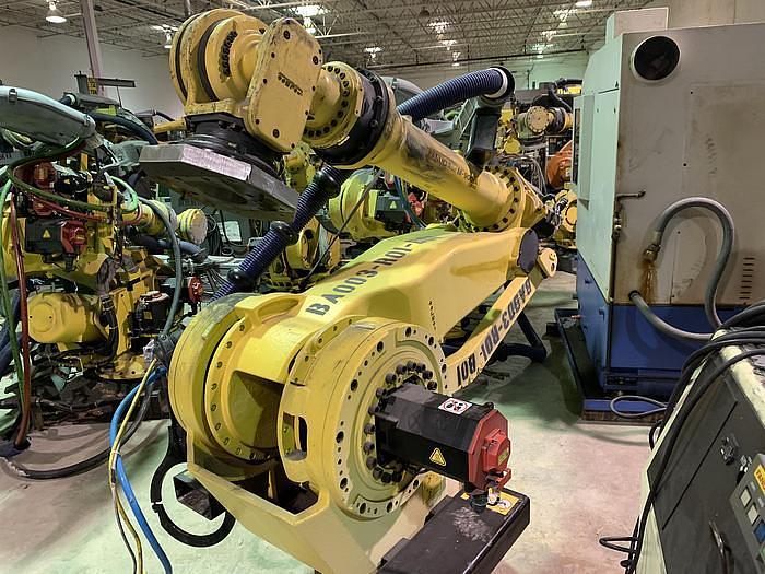 Used FANUC  M900iA/350 6 AXIS CNC ROBOT WITH R30iA CONTROLLER 350KG X 2650mm REACH