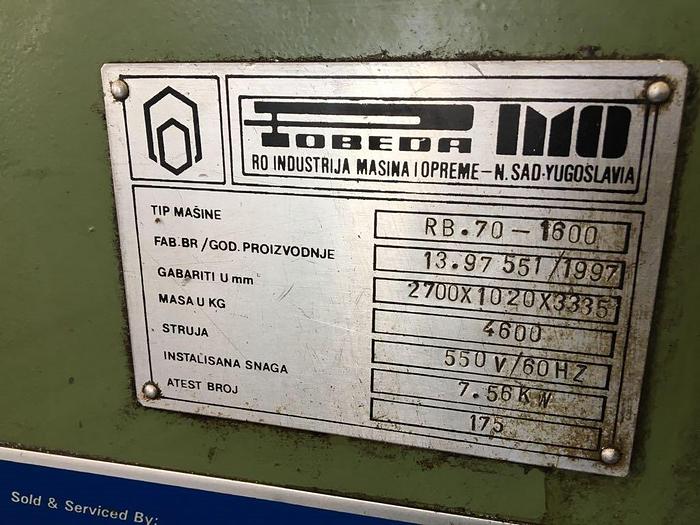 Used 1997 Pobeda RB-70 Radial Drill (106 x 40 x 131)