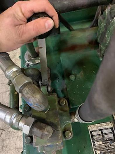 Used 84" WIDE BLACK CLAWSON ROLL SPLITTER 72" DIAMETER ROLL CAPACITY