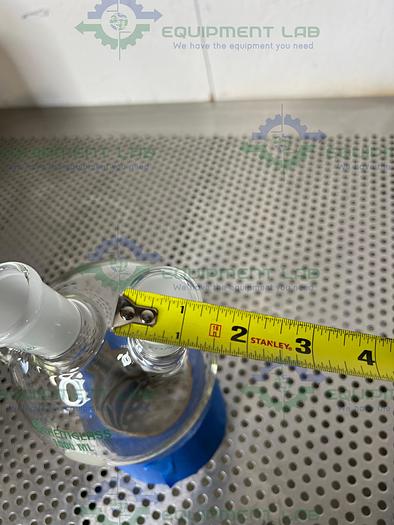 Used Chemglass  CG-1524-08 1000mL Heavy Wall Round Bottom Flask, 3-Neck Angled 20°
