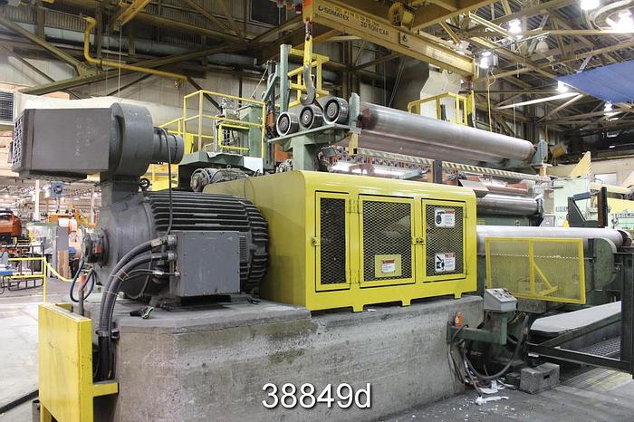 Used Beloit SFM Slitter Rewinder, 7500 Fpm, 90" Max Unwind Diameter, 60" Rewind #38849