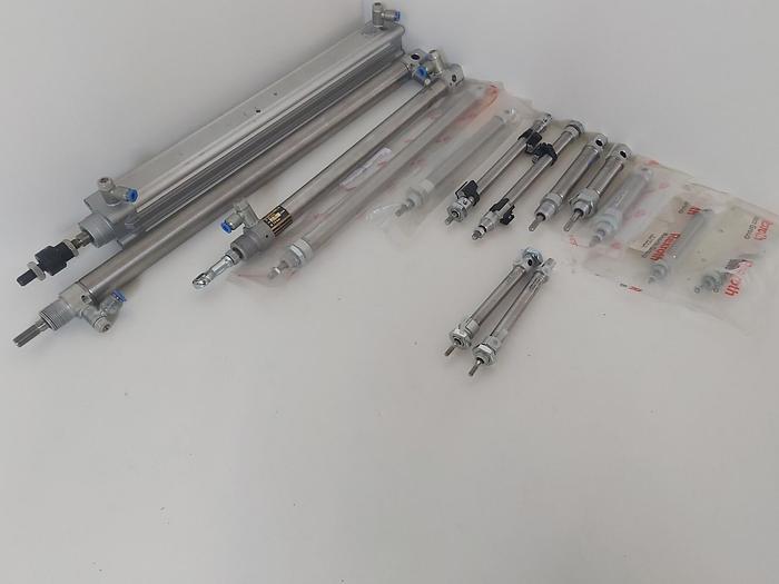 14 Stück Zylinder gemäß Fotos, different sizes, Festo neuwertig
