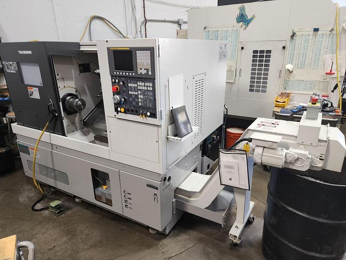 Used 2018 TAKISAWA Takisawa TCN-2100 L6 Live Tooling CNC Lathe ***Very Low***