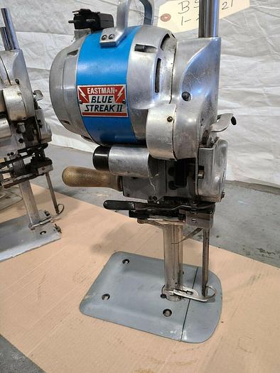 Used Eastman Blue Strike II Class 629 Fabric Straight Cutting Machine