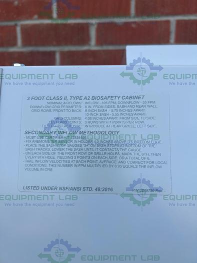Used Labconco  322391101 Cell Logic+ Class II Type A2 Biosafety Cabinet w/ Temp Zone