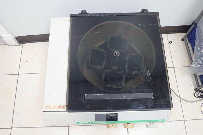 Used Du Pont Sorvall Model T6000B Benchtop Centrifuge with Rotor & Buckets