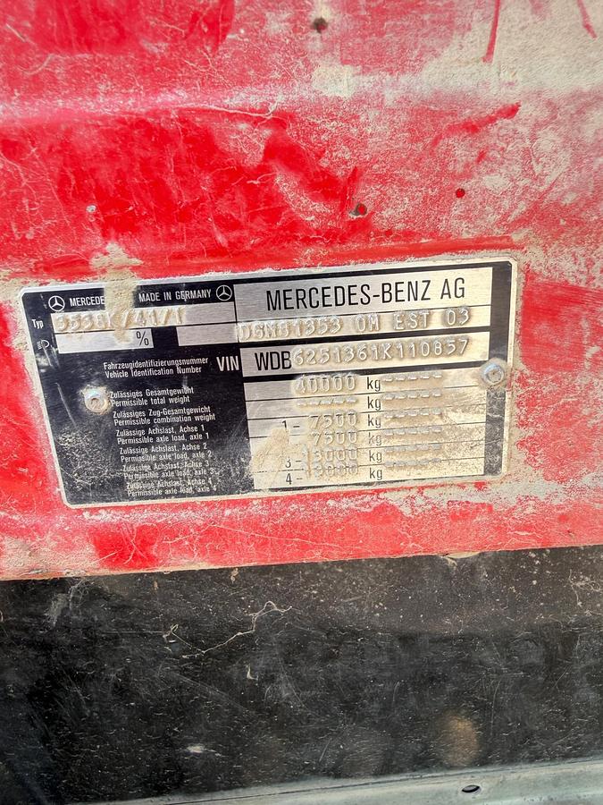 Usato MOTRICE QUATTRO ASSI MERCEDES SK 3538 RIBALTABILE POSTERIORE
