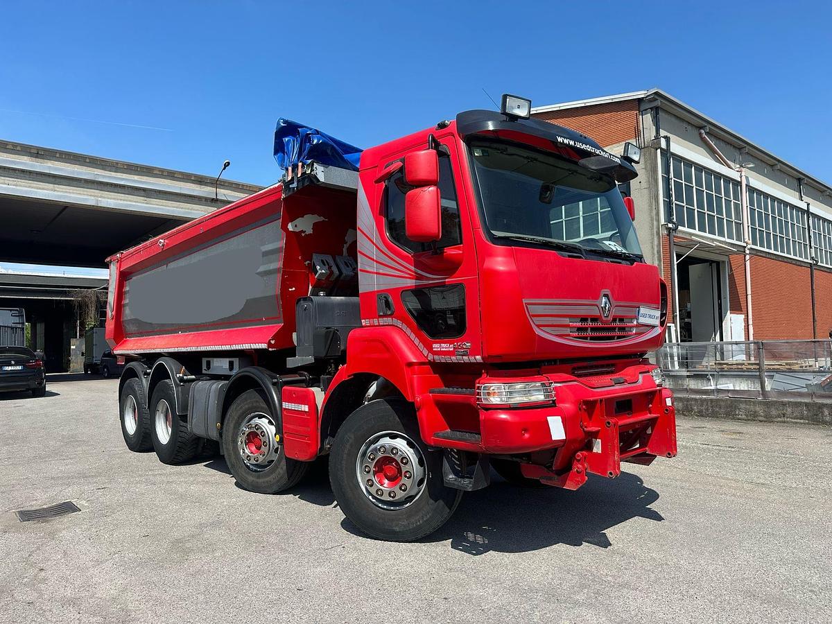 Usato Motrice Quattro assi Renault Kerax 8x4 Ribaltabile Posteriore sponda idraulica