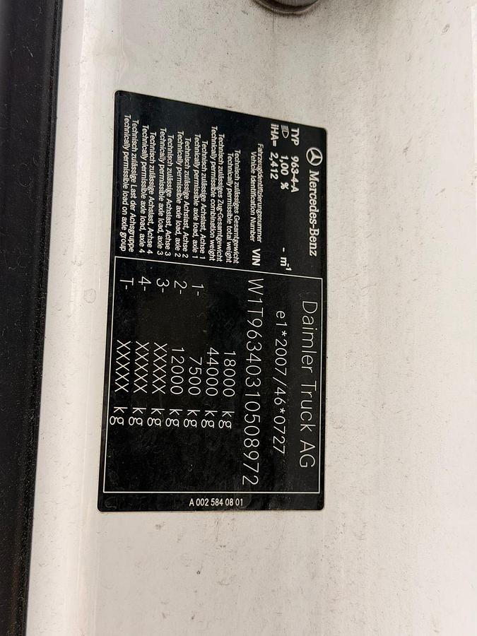 Usato MERCEDES ACTROS 18.48 AUTOMATICO RETARDER