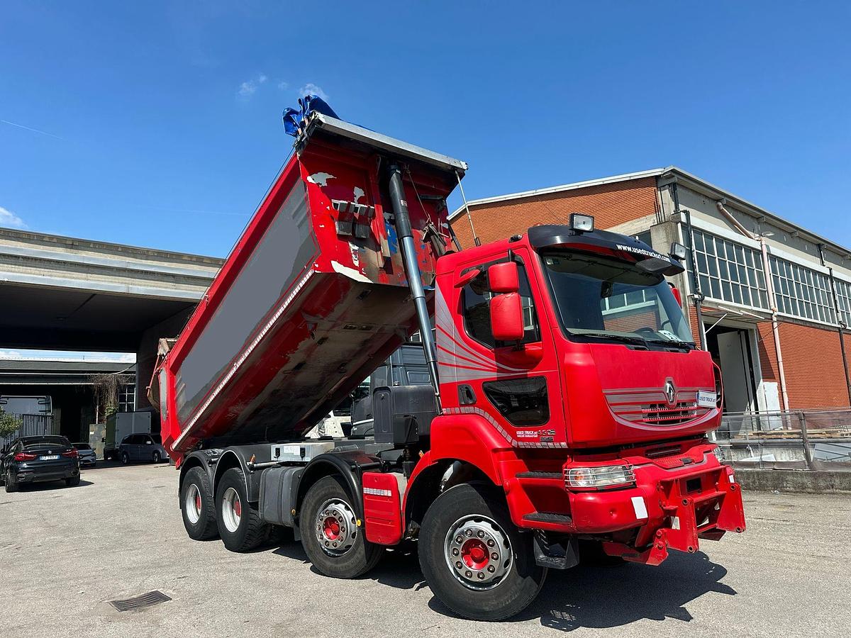 Usato Motrice Quattro assi Renault Kerax 8x4 Ribaltabile Posteriore sponda idraulica