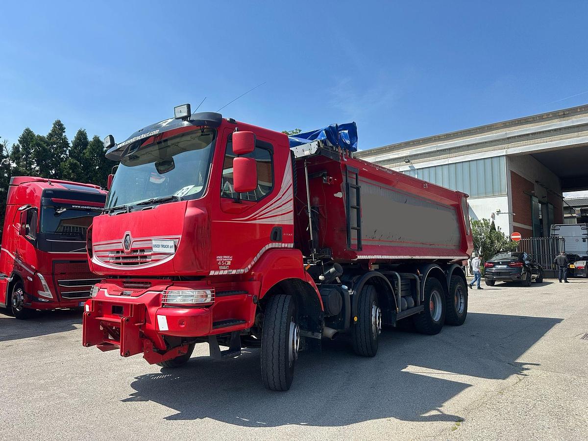Usato Motrice Quattro assi Renault Kerax 8x4 Ribaltabile Posteriore sponda idraulica