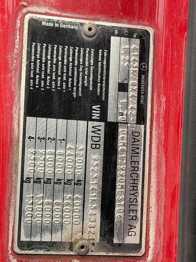 Usato MERCEDES ACTROS 4143 RIBALTABILE POSTERIORE