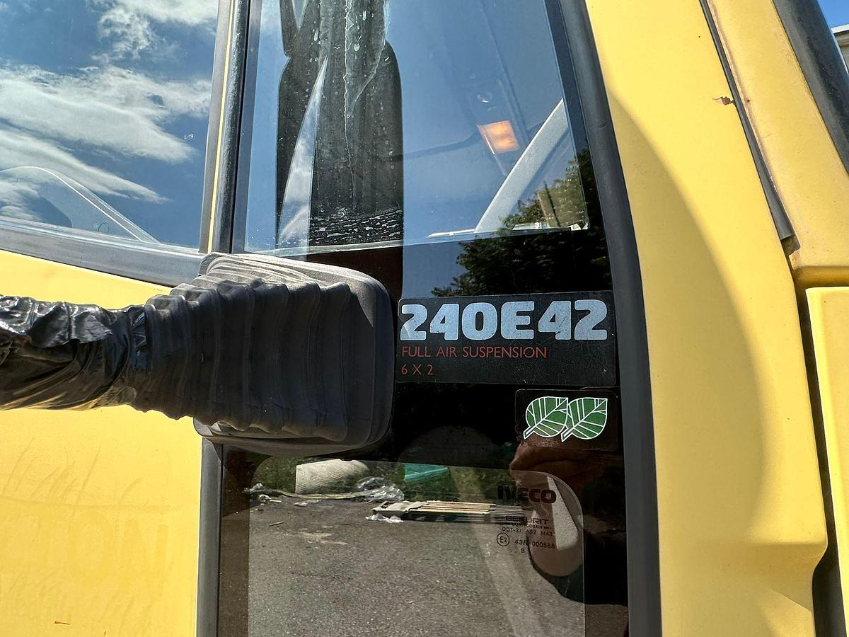 Usato IVECO EUROTECH 260E42 CASSONE FISSO CON GRU DIETRO CABINA FASSI  F140.23