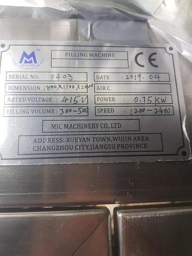 Used MICMACHINERY Can filler/Seamer